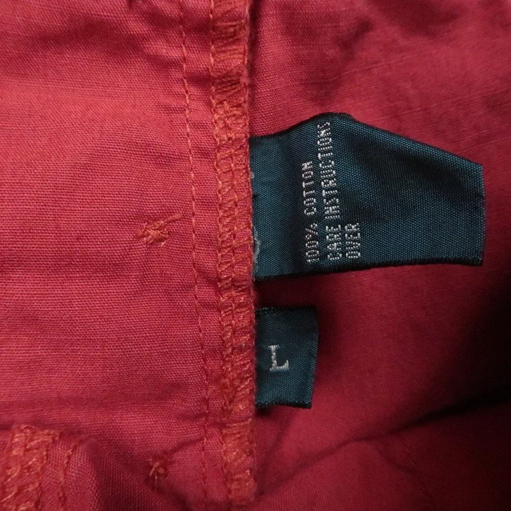 Polo Ralph Lauren Shorts Mens Large Red Cargo Utility Heavyweight Paratrooper